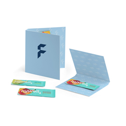 Aqtiwell® Getränkesticks in Werbekarte
